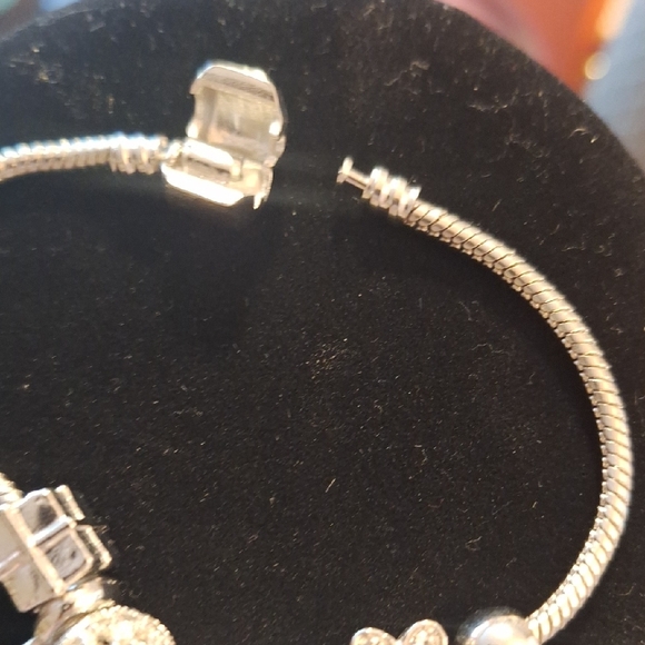 Elegant Silver Charm Bracelet - Picture 3 of 3